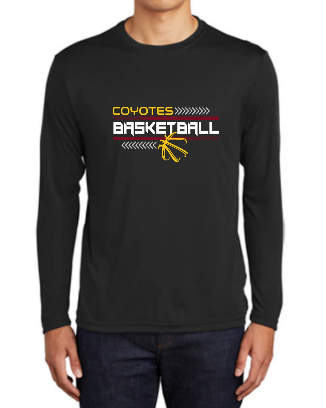 Coyotes Basketball Long Sleeve Competitor Tee