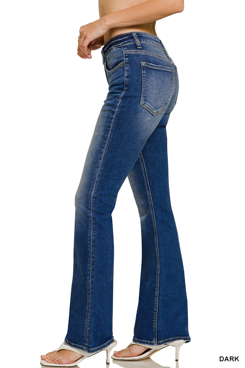 Farmhouse Dark Wash Bootcut Denim Jeans