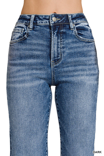 Camilla Cuffed Straight Leg Denim Jeans