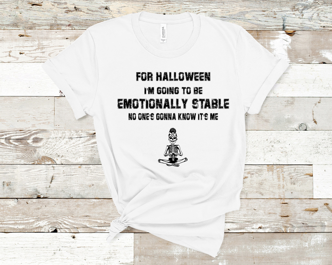 Emotionally Stable Skeleton Chick Tee