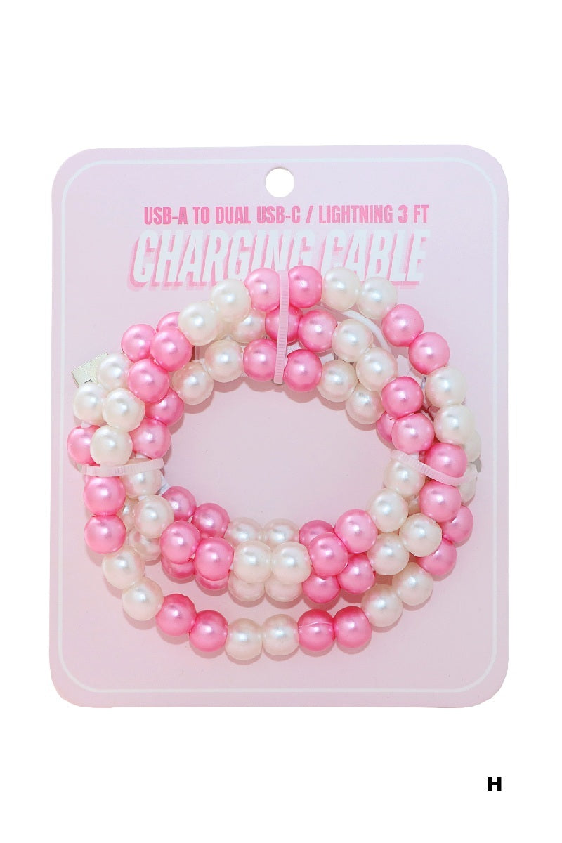Beaded USB Fast Charge Cable