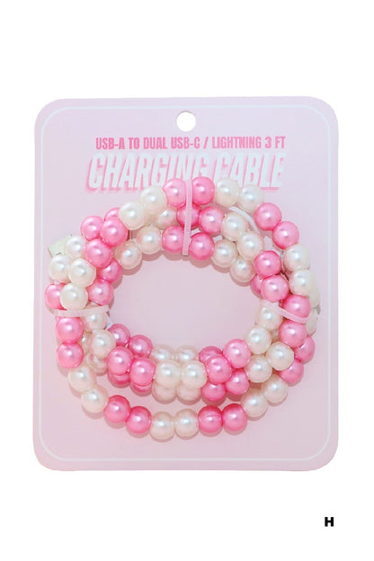 Beaded USB Fast Charge Cable
