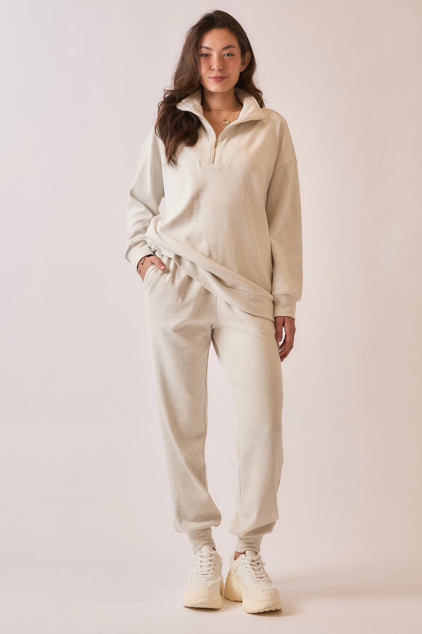 Cameron Cozy Quarter Zip Sweatshirt