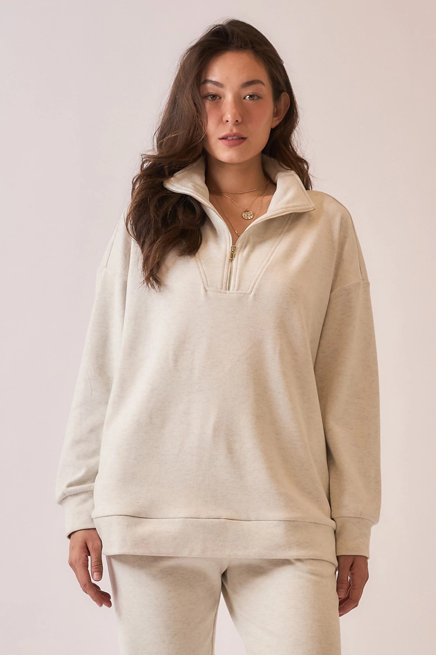 Cameron Cozy Quarter Zip Sweatshirt