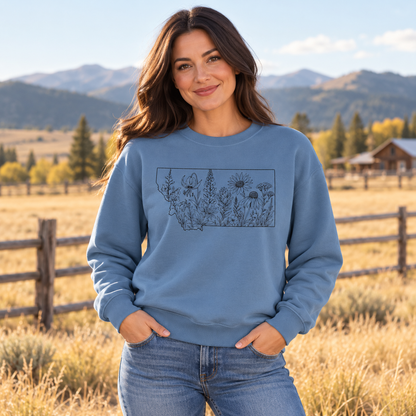 Montana Native Wildflower Sweatshirt