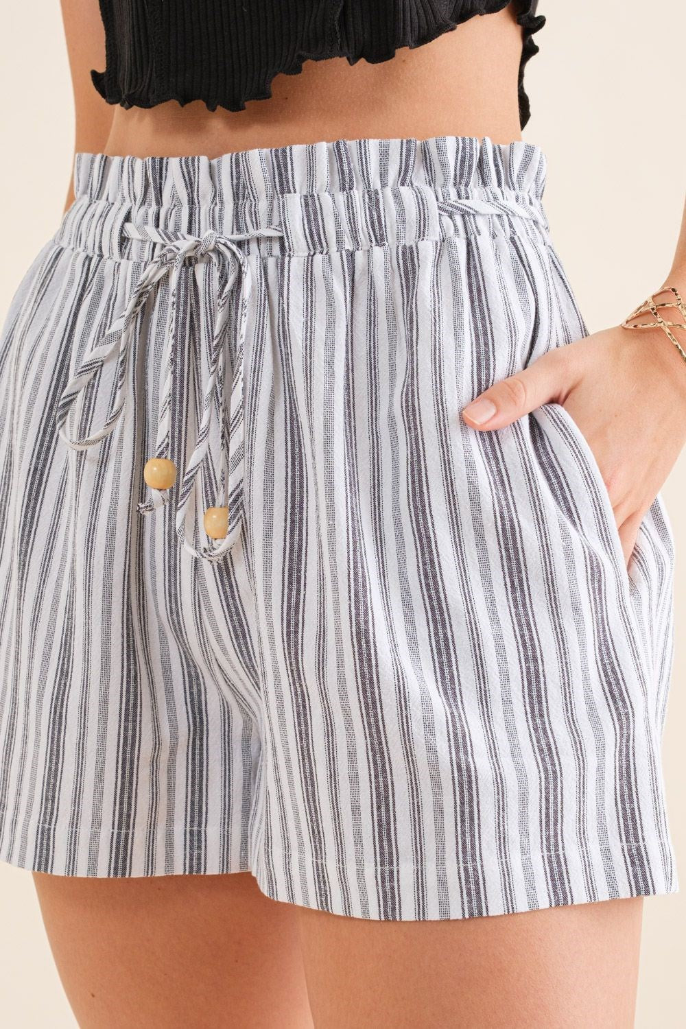 Harbor Linen Stripe Shorts