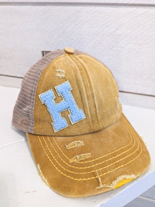 Hawk Patch Messy Bun Hat