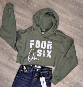 Four Oh Six Crop Hoodie