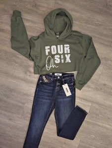 Four Oh Six Crop Hoodie