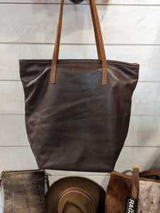 Bronc Saddle Leather Tote