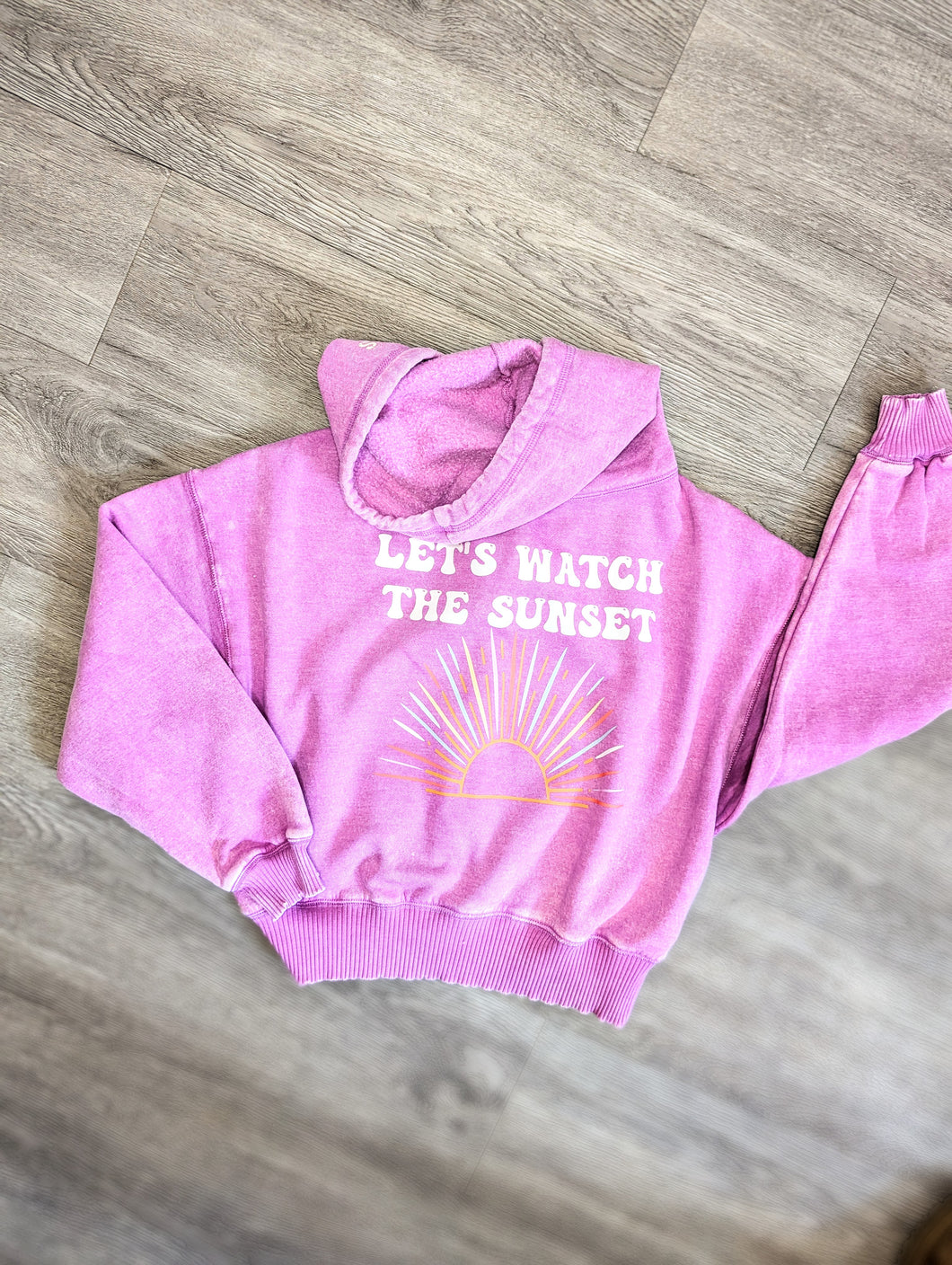 Let's Watch the Sunset Zip Up Hoodie