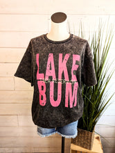 Load image into Gallery viewer, Tiber Lake Bum Acid Wash T-Shirt
