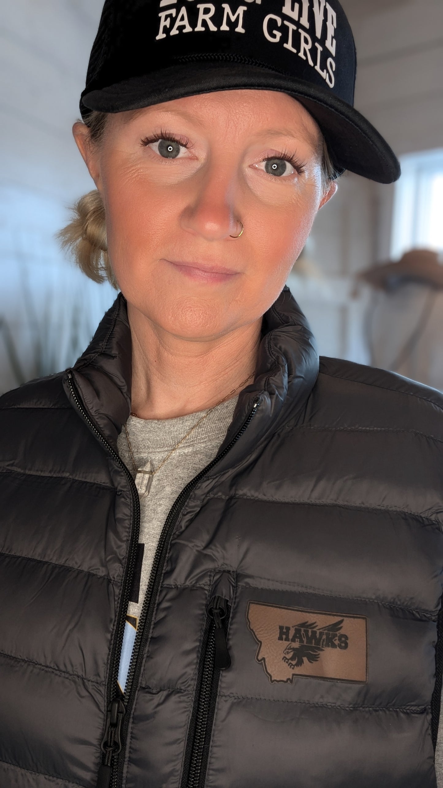 Montana Hawks Puffer Vest Jacket