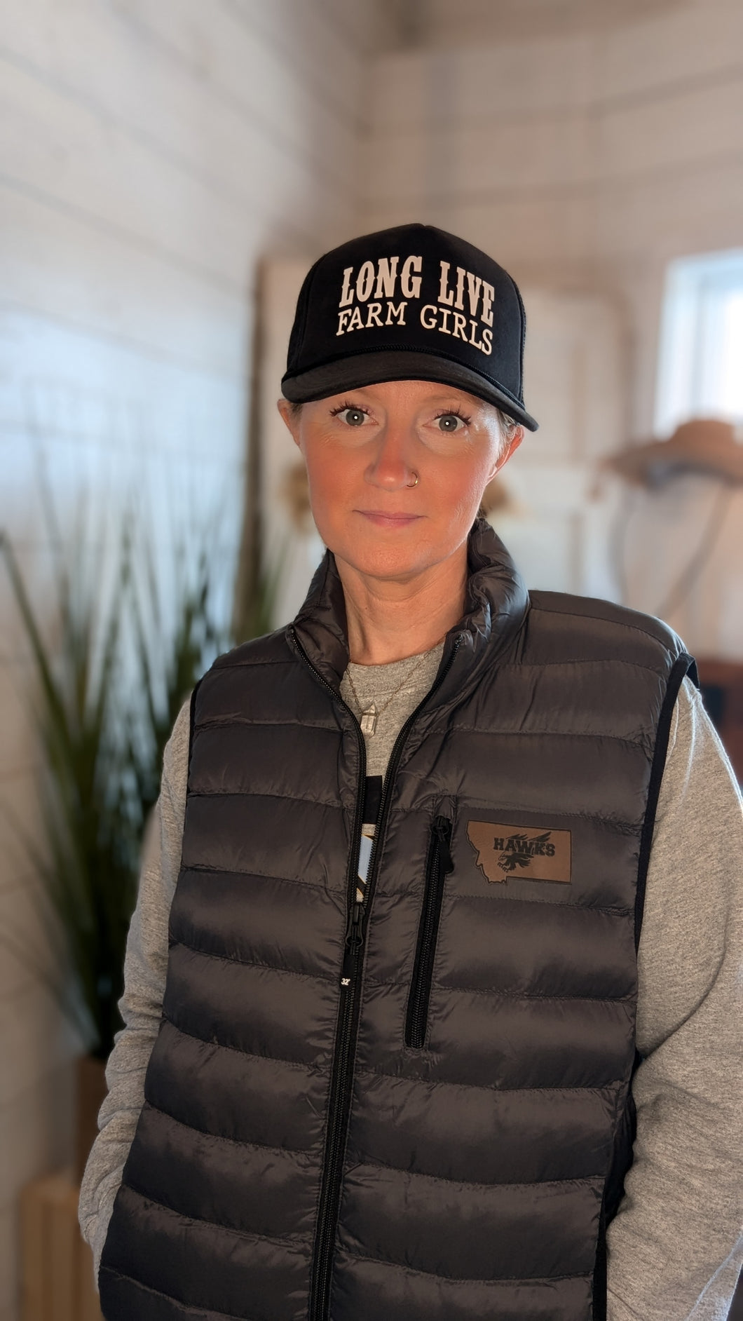 Montana Hawks Puffer Vest Jacket