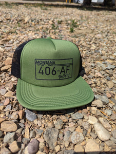 406 AF License Foam Trucker Hat