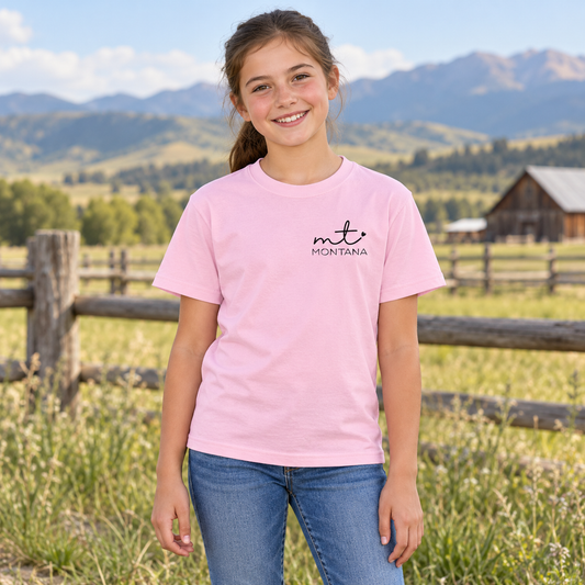 Kids Montana MT Love Graphic Tee