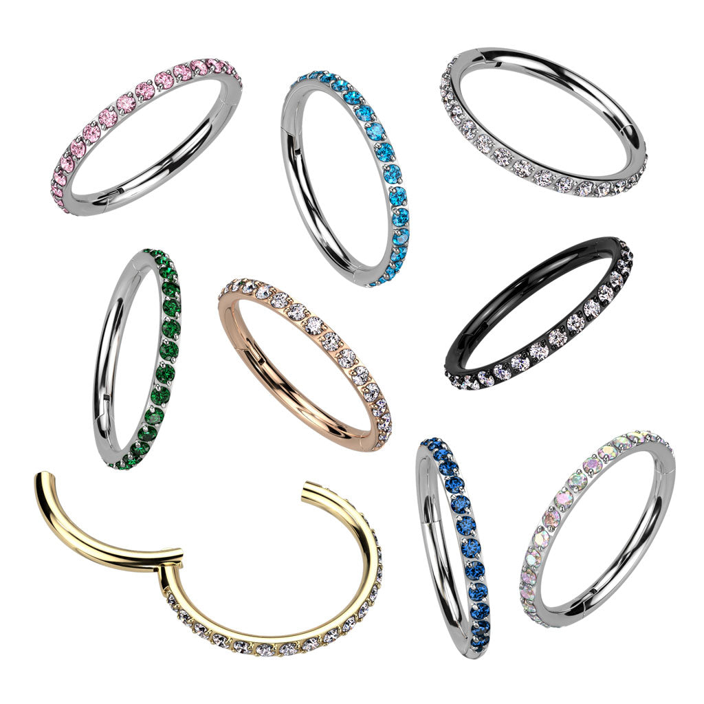 Pave Cubic Zirconia Nose Ring