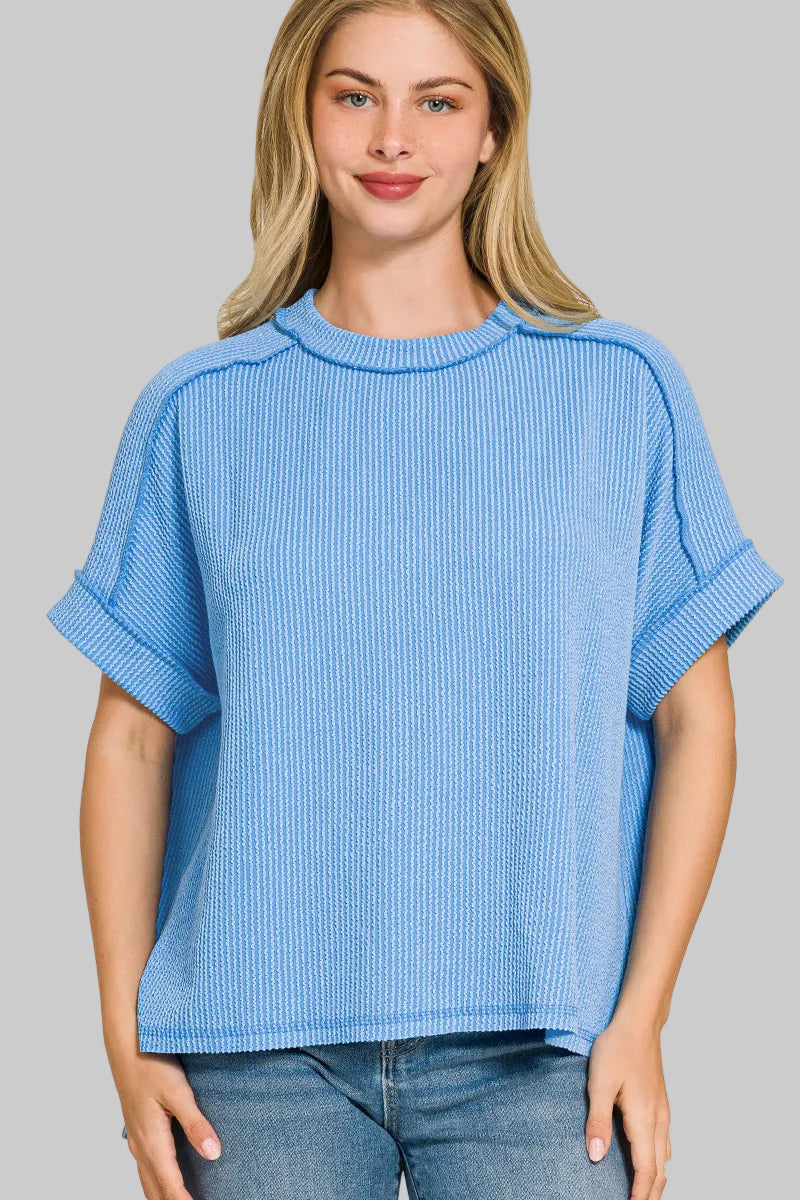 Rexa Cuff Sleeve Top