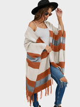 Load image into Gallery viewer, Maple Brulee Fringe Cardigan
