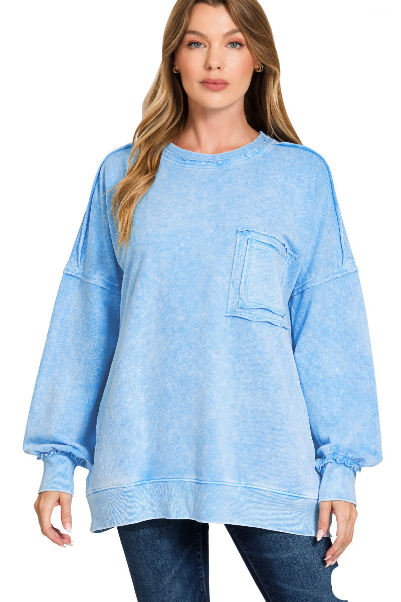 Halo Washed Oversized Sweatshirt
