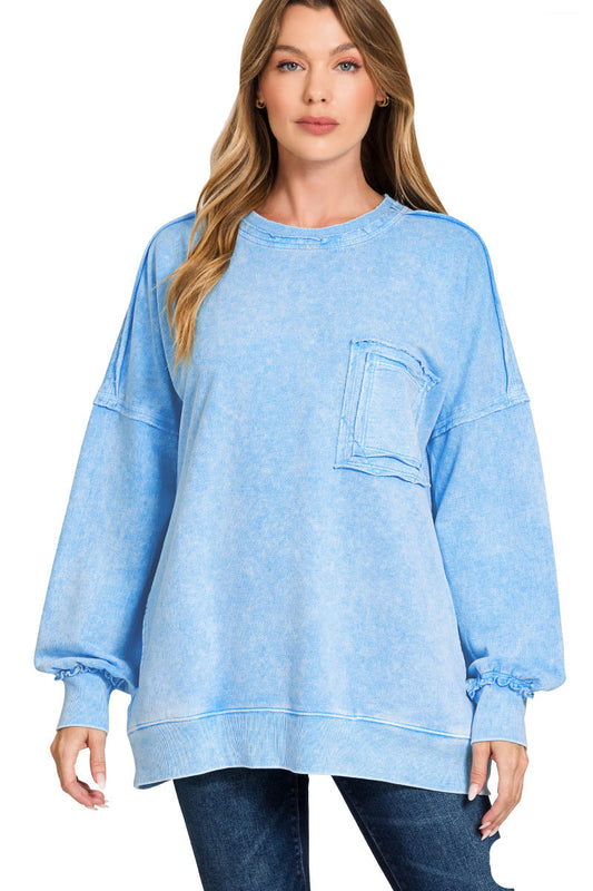 Halo Washed Oversized Sweatshirt