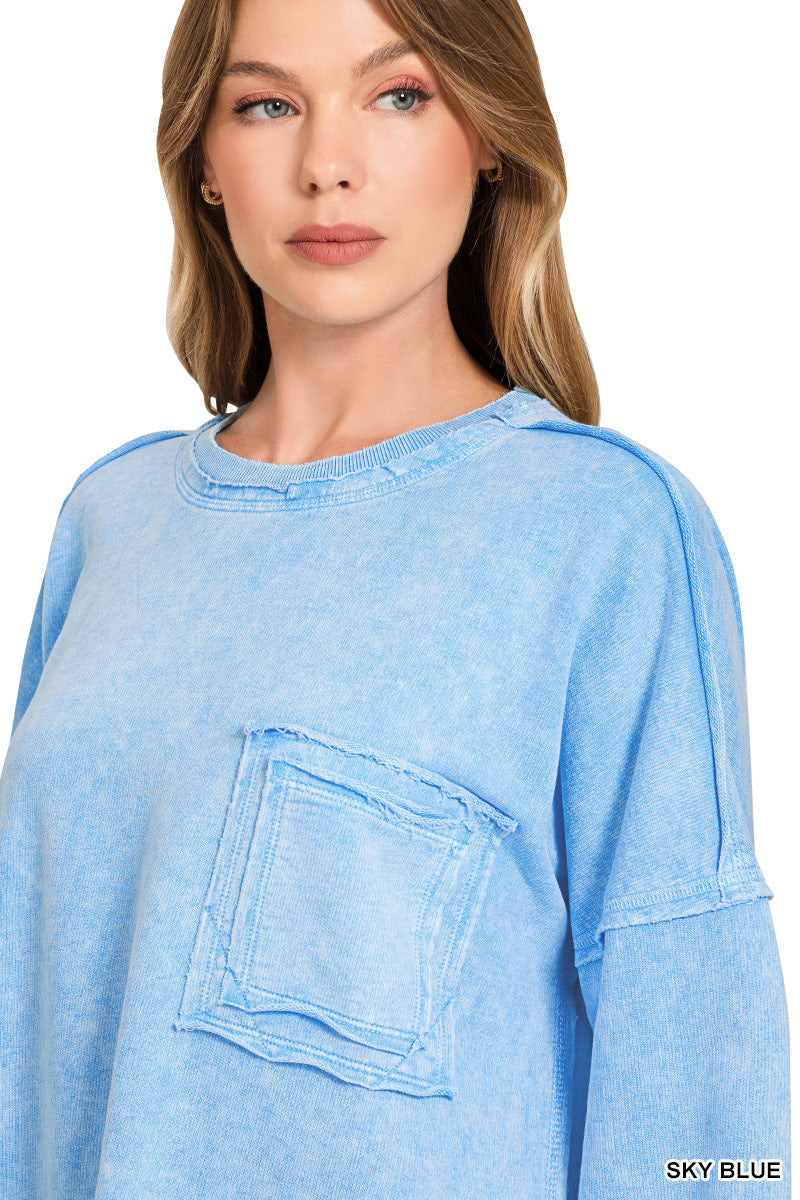 Halo Washed Oversized Sweatshirt