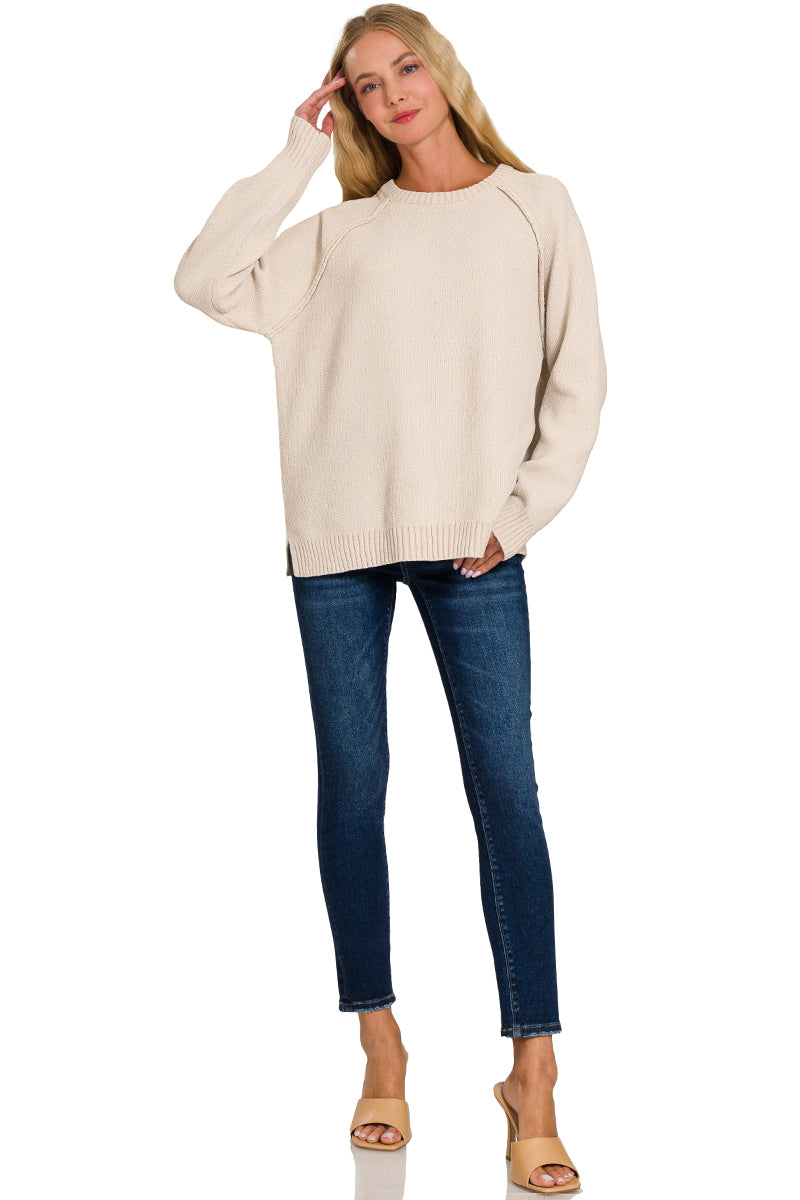 Creme Chenille Sweater