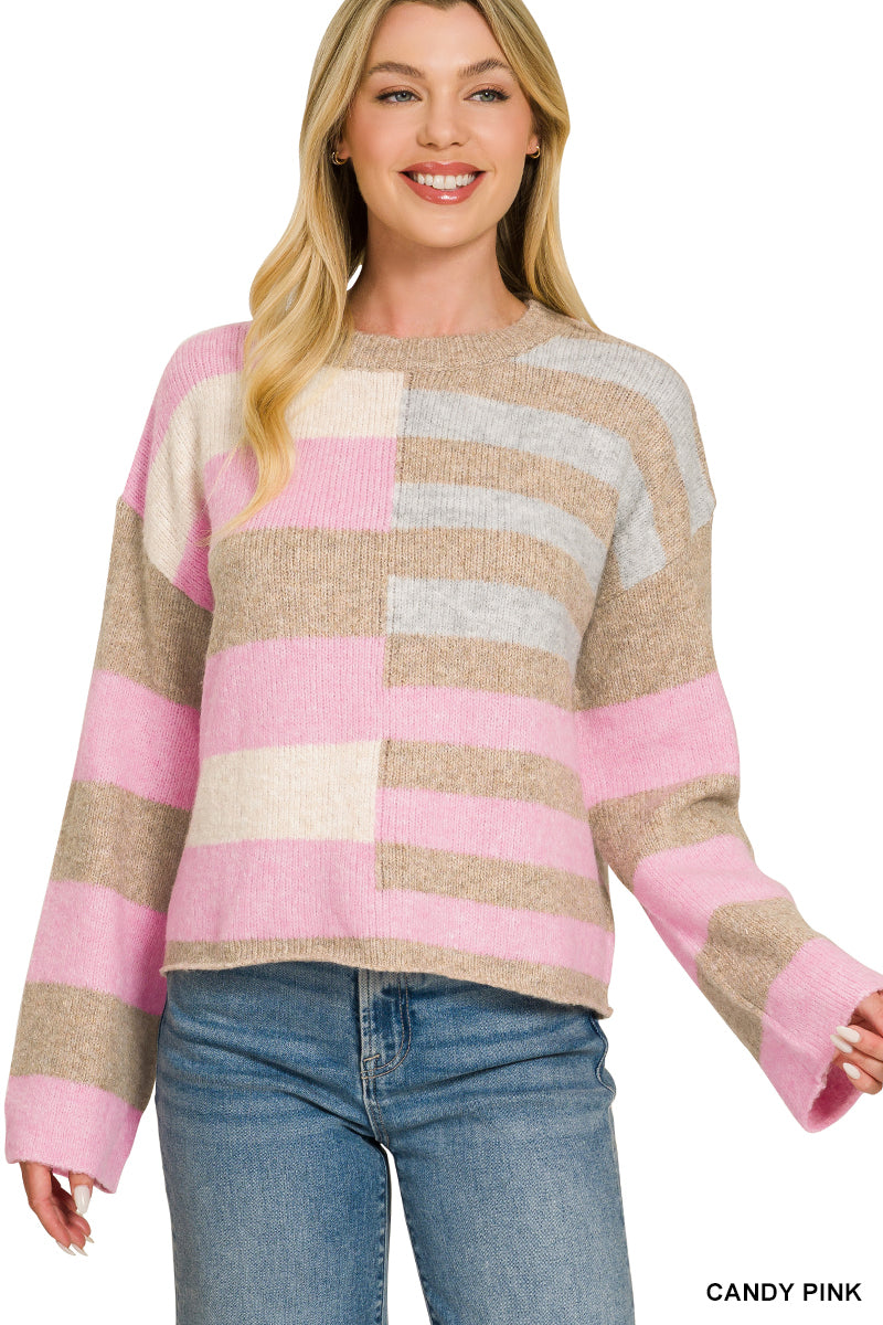 Cora Color Block Sweater