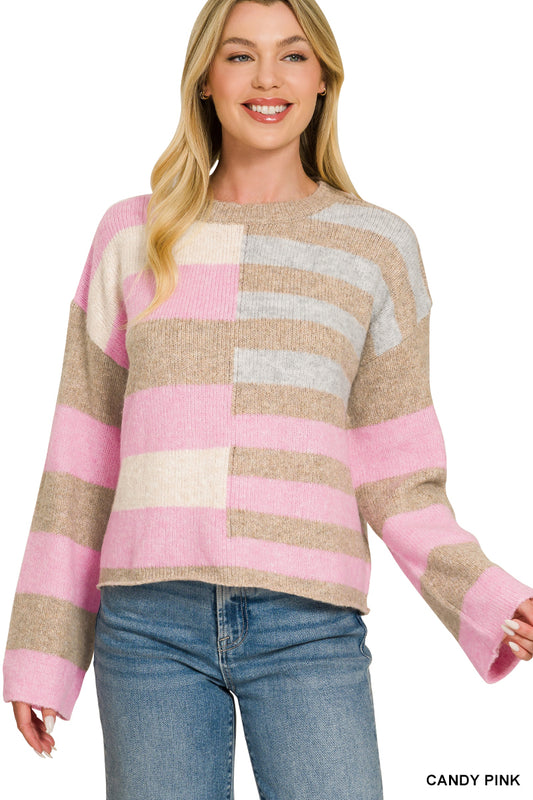 Cora Color Block Sweater