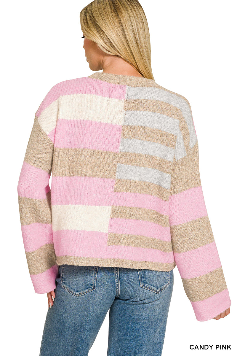 Cora Color Block Sweater
