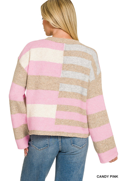 Cora Color Block Sweater