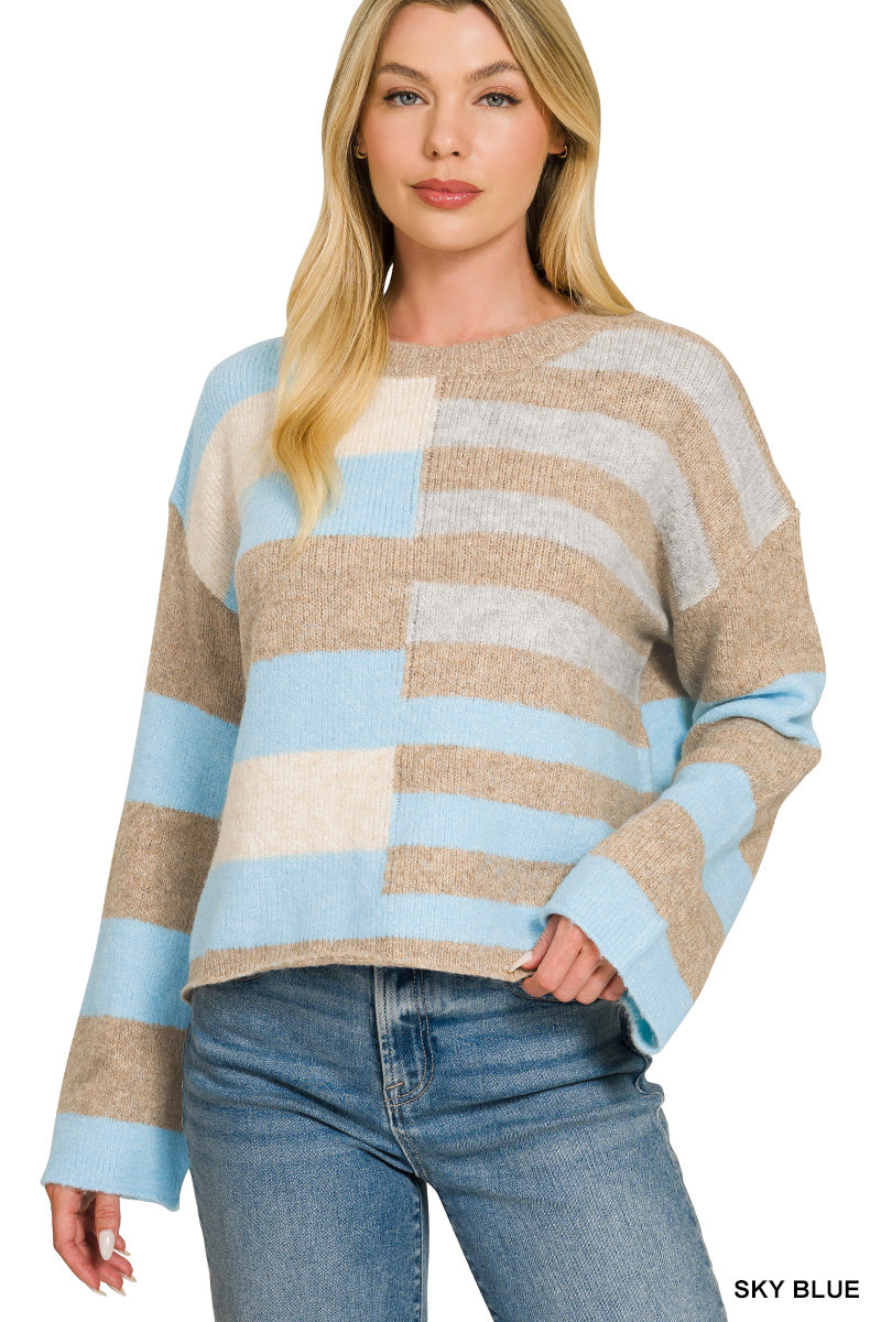 Cora Color Block Sweater