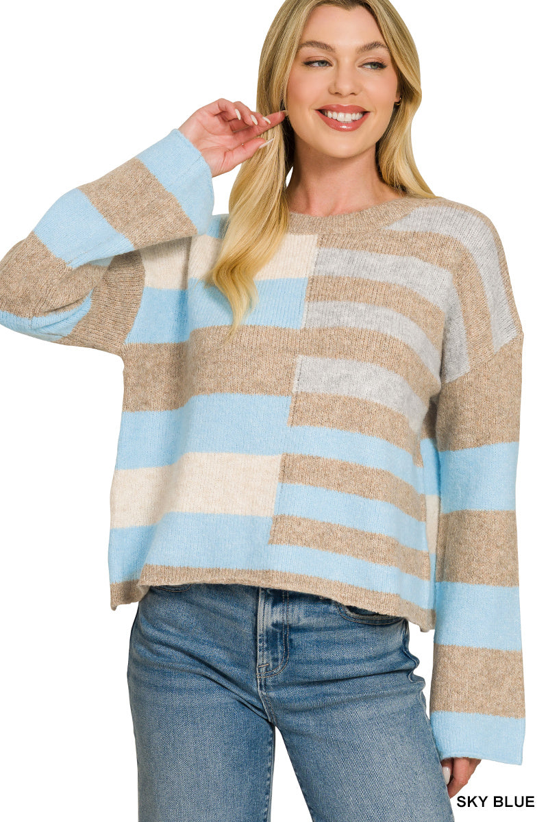 Cora Color Block Sweater