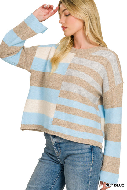Cora Color Block Sweater