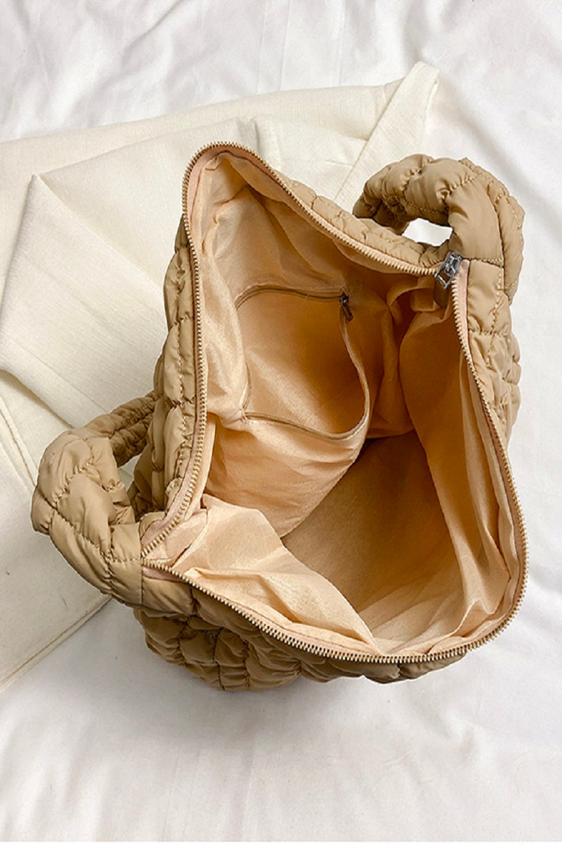 Zinnia Quilted Puff Bag