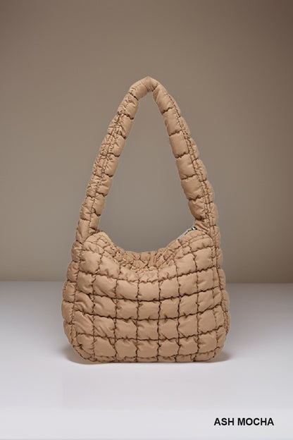 Zinnia Quilted Puff Bag