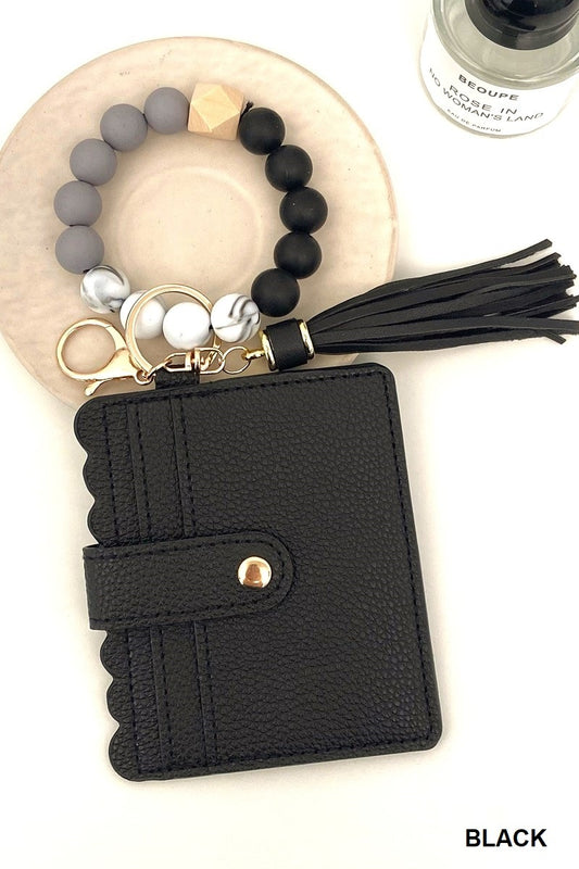 Boujie Beaded Bracelet Card Wallet