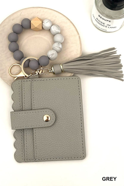 Boujie Beaded Bracelet Card Wallet
