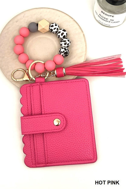 Boujie Beaded Bracelet Card Wallet