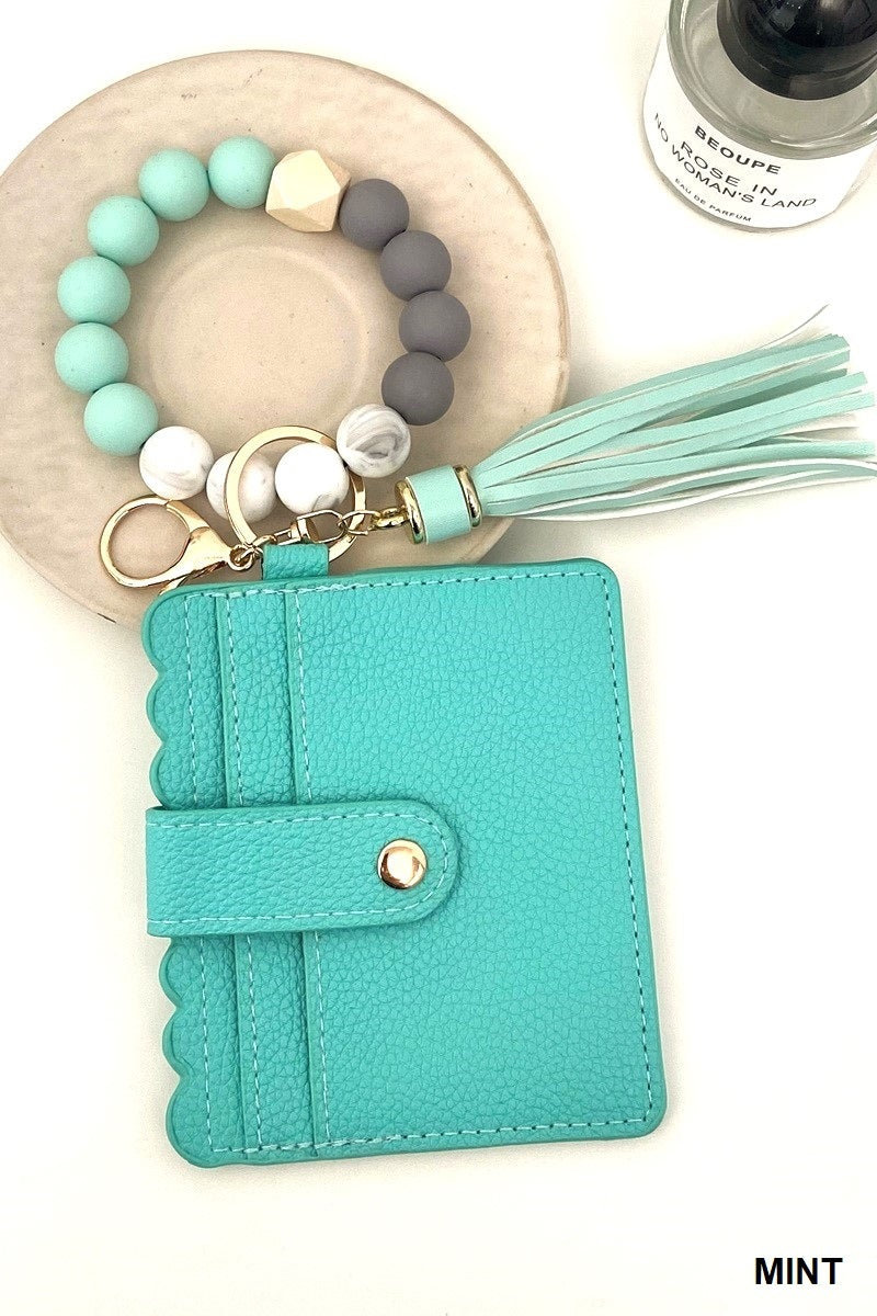 Boujie Beaded Bracelet Card Wallet