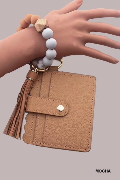 Boujie Beaded Bracelet Card Wallet