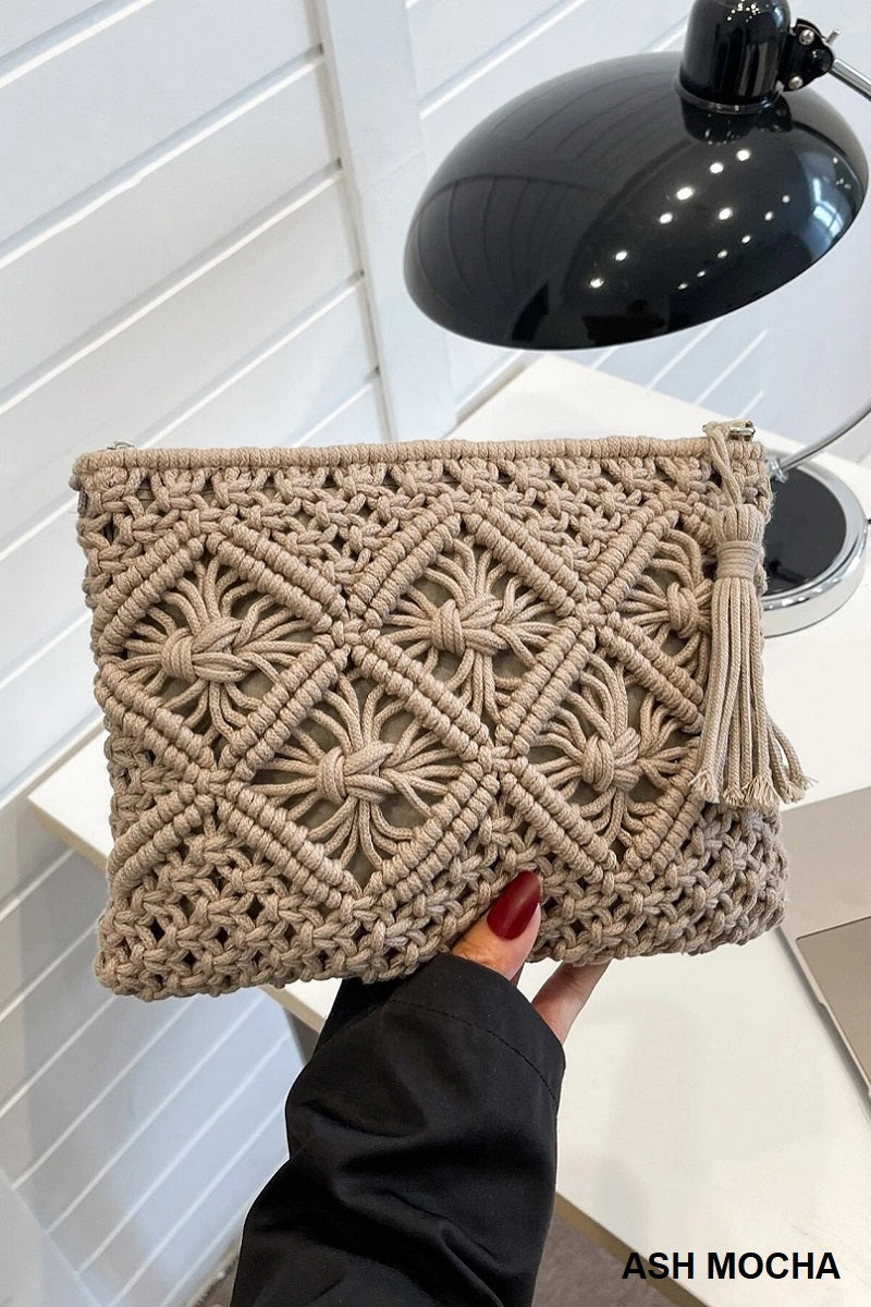 Boho Crochet Tulip Bag