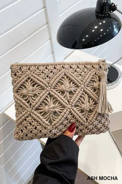 Boho Crochet Tulip Bag