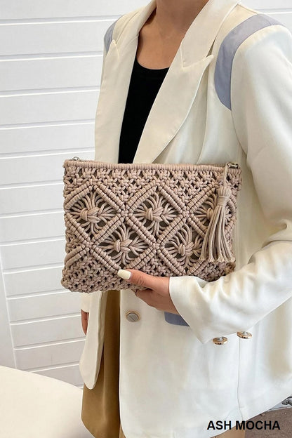Boho Crochet Tulip Bag