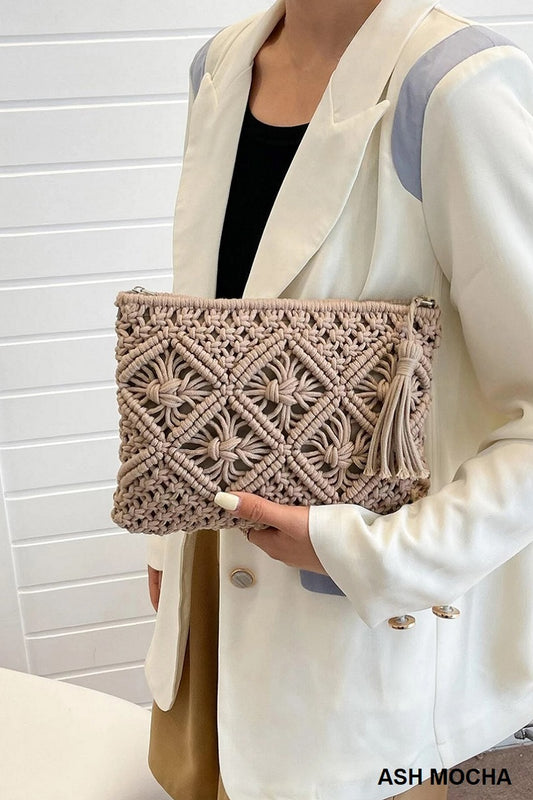 Boho Crochet Tulip Bag