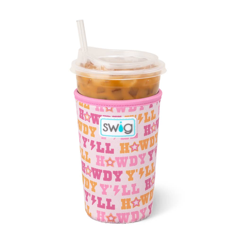 Howdy Y'all Iced Cup Coolie (Medium)