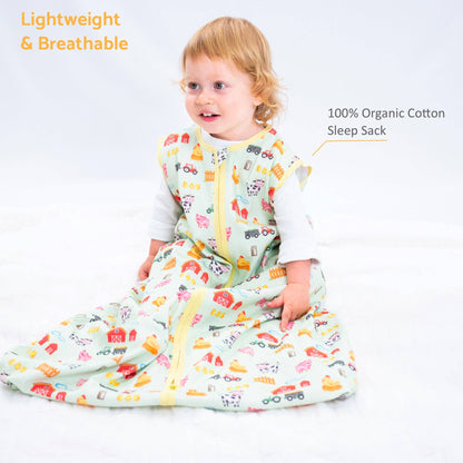 Organic Cotton Sleep Sack 0.5 TOG Little Barnyard