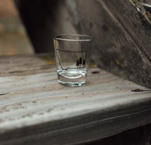 Montana Glassware-I love you like Montana