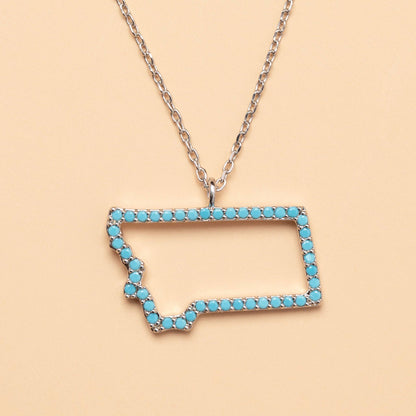 Montana On My Mind Necklace in Silver