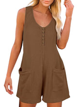 Load image into Gallery viewer, Gypsy Pocketed Sleeveless Romper

